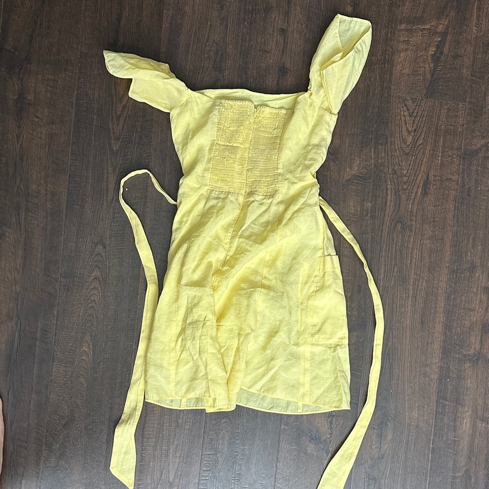Zara Sunny Yellow women’s Dress #A11 - Picture 3 of 3